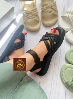 صندل طبی زنانه دور مچی رکابدار گیسو در 4 رنگ