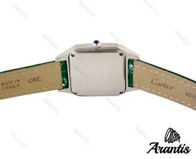 ساعت کارتیر سانتوس دومونت زنانه بند چرم سبز w-4704