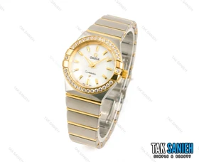 ساعت اومگا کانسلیشن زنانه نگین‌دار خطی Omega-1497-L