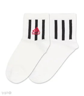 جوراب نیم ساق گلدوزی کد 80002 طرح Adidas