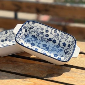 مرغ خوری دسته دار کوچک دنی هوم طرح گل سرمه ای / BA25