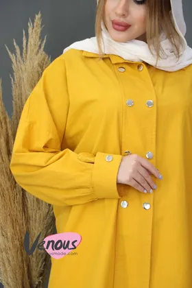 مانتو لینن هشت دکمه
