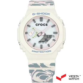 ساعت مچی مردانه و زنانه کاسیو جی‌شاک همراه کراکس CASIO G-SHOCK Crocs Echo Wave Bundle مدل GA2100CROCS25-7P