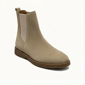 نیم بوت جیر ساده بغل کش ZARA
