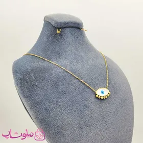 گردنبند زنانه استیل طرح چشم