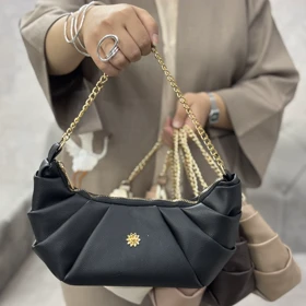 کیف زنانه طرح کروسان کد 3222 (مشکی)