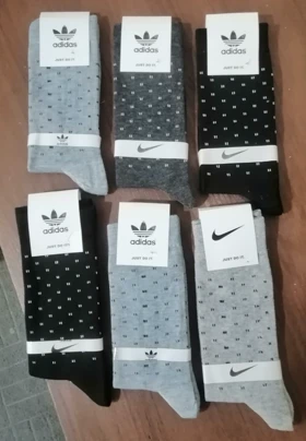 تولیدی جوراب ساق بلند مردانه 12 جفتی برند آدیداس