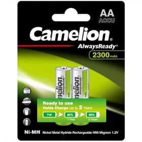 باتری قلمی شارژی کملیون Camelion مدل HR6 ظرفیت 2300 میلی آمپر 2 عددی