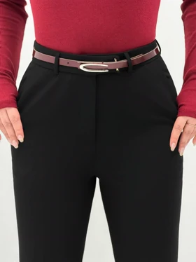 3410-شلوار بوت کات ترک مشکی