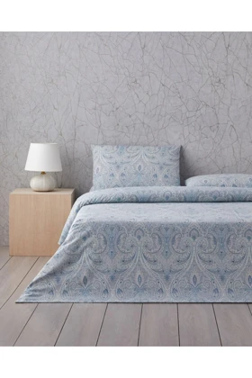 سرویس روتختی دو نفره English Home مدل Boho Chic پنبه - آبی