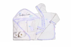 سرویس حوله فیل سفید آبی پنج تیکه ROSEBORN ENDLESS LOVE-BOY