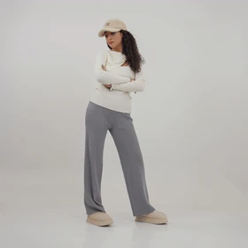 شلوار بافت دالبری (طوسی)