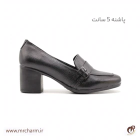 کفش پاشنه‌دار مجلسی چرم زنانه mrc2118-07