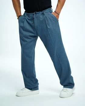 شلوار پارچه‌ای مردانه نیم بگ فیت پاییزه