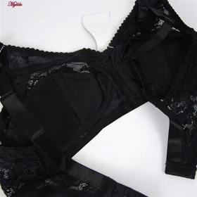 سوتین زنانه مشکی پانیذ کد 66324-2