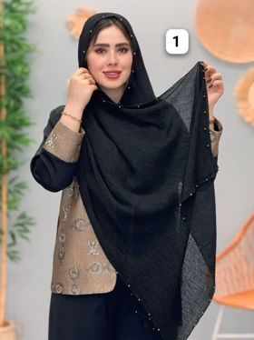 3123-شال دور مروارید