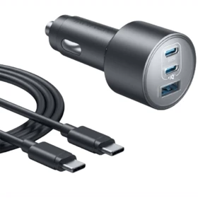 شارژر فندکی انکر Anker مدل B2737HA1 دارای 3 پورت و توان 167.5 وات