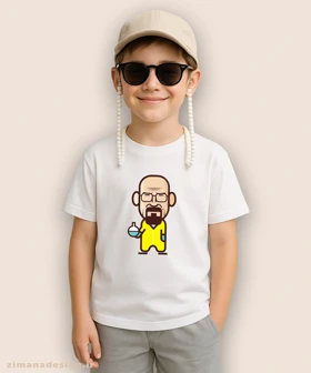 تیشرت بچگانه طرح بریکینگ بد شخصیت والتر وایت کد 884