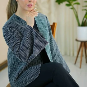 کت زنبوری آستر دار کد 4135