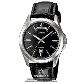 ساعت کاسیو اورجینال بند چرمی Casio MTP-1370L-1A