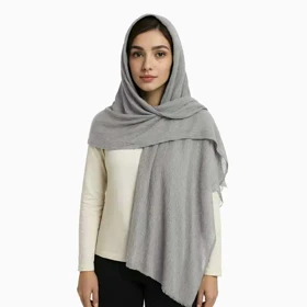 شال پلیسه طرح سنگ شور زنانه - 39251307