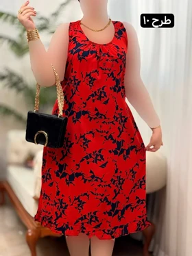 پیراهن نخی پشت بندی 3300