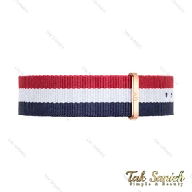 بند برزنتی ساعت دنیل ولینگتون مردانه مدل کمبریج رزگلد DW-Strap-4240-G