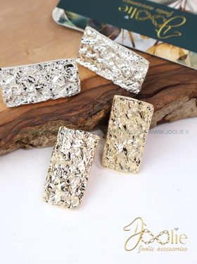 گوشواره زنانه طرح طلا مدل پلیت E1202