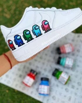 کفش اسپرت با طرح نایک among us امانگ اس ایرفورس nike air force