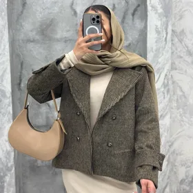 کت توییت‌پشمی یقه انگلیسی پهن nil