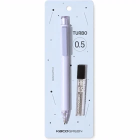 مداد نوکی 0.5 میلی‌متر کاکو KACO مدل K5 Turbo با مغزی HB مشکی (بنفش)
