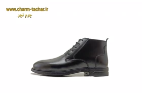 نیم بوت مردانه بندی بغل زیپ‌دار چرم طبیعی