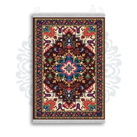 *جدید* فرشینه از جنس پارچه شانل مخمل ترک طرح فانتزی برند دفه کد 1842