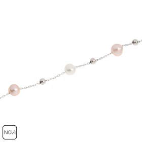 گردنبند نقره مروارید کد 251217