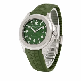 ساعت مردانه پتک فیلیپ Aquanaut سیلور صفحه سبز مدل Patek-5326-G