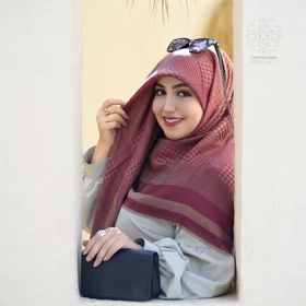 روسری نخ ژاکارد رونا پیچی