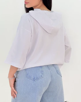 تیشرت کلاهدار عسل(37)کد:5563