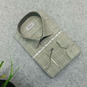 پیراهن طرحدار مردانه قواره ازاد ( قواره کلاسیک ) _ استین بلند