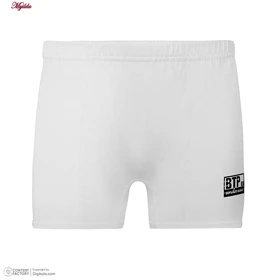 شورت پادار مردانه برهان تن پوش مدل پنبه‌ای سفید کد 1004