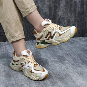 کتانی زنانه اسپرت مدل نیوبالانس 9060 new balance رنگ کرم