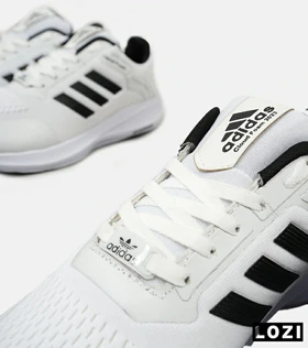 کفش کتانی مردانه سفید مشکی ADIDAS CLOUD Foam