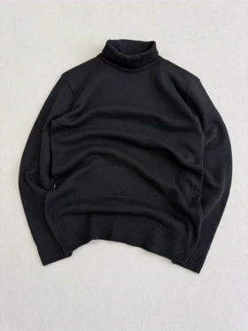 یقه اسکی بافت پشمی فری سایز