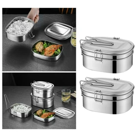 ظرف غذا داخل استیل سایز متوسط