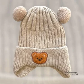 کلاه نوزادی زمستانی طرح تدی