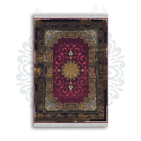 *جدید* فرشینه از جنس پارچه شانل مخمل ترک طرح فانتزی برند دفه کد 657