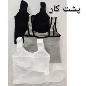 کراپ زنانه کاپ‌دار وارداتی