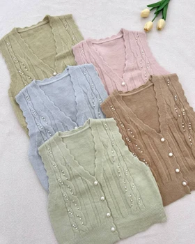 جلیقه بافت مروارید مدل 2 کد 5245