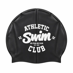 کلاه شنا سیلیکونی حرفه ای AT CLUB (مشکی)