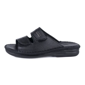 صندل چرم مردانه مدل چسبی