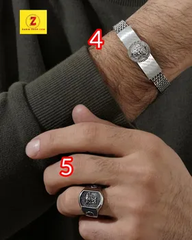 دستبند و انگشتر مردانه استیل